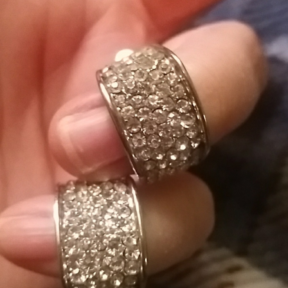 Sparkly clip on special occasion earrings